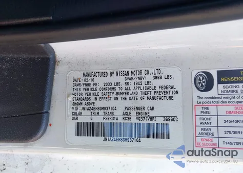 2016 Nissan 370Z Sport from USA, damaged, VIN JN1AZ4EH8GM937104